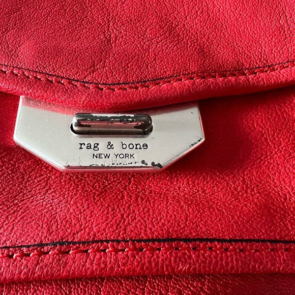 Rag and Bone Red Small Field Messenger bag - Picture 2 of 7